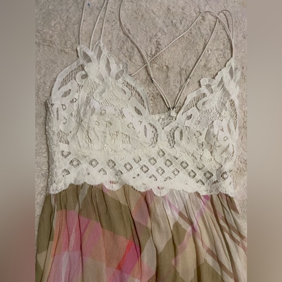 Free People Intimately Adella slip dress plaid - Picture 4 of 7